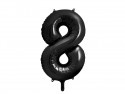 Ballon mylar Chiffre ''8'' - 86cm - noir