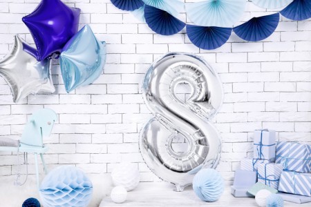 Ballon mylar Chiffre ''8''...