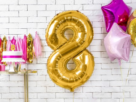 Ballon mylar Chiffre ''8''...