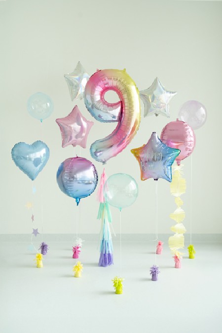 Ballon mylar chiffre ''9''...