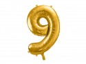 Ballon mylar Chiffre ''9'' - 86cm - or