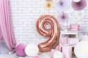 Ballon mylar Chiffre ''9'' - 86cm - or rose