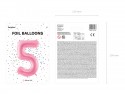 Ballon mylar Chiffre ''5'' - 86cm - rose