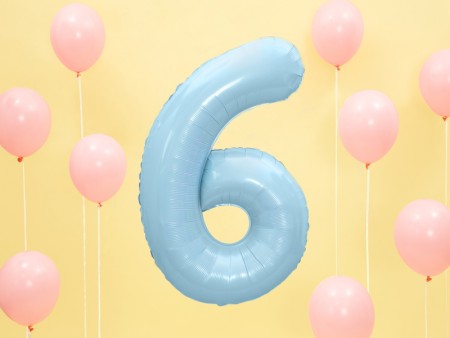 Ballon mylar Chiffre ''6''...