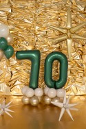 Ballon mylar Chiffre ''0'' - 86cm - Vert bouteille