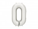 Ballon mylar Chiffre ''0'' - 86cm - argent