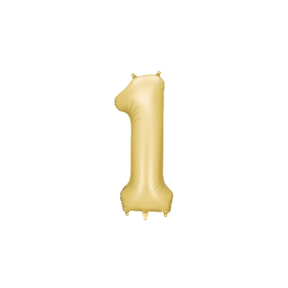 Ballon mylar Chiffre '1' - 86cm - or