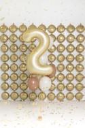 Ballon mylar Chiffre '2' - 86cm - or