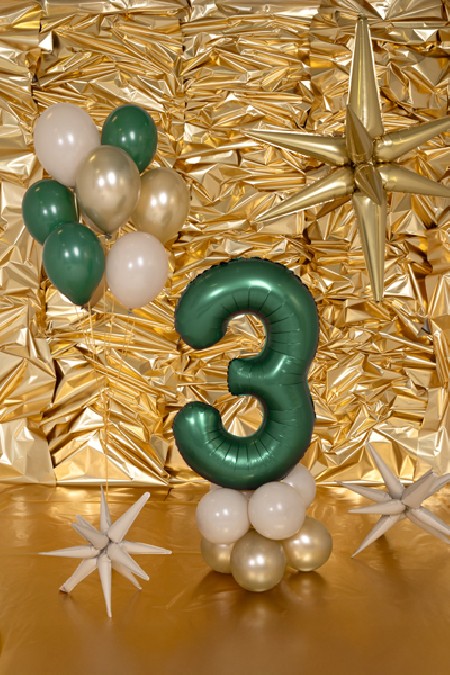 Ballon mylar Chiffre ''3''...