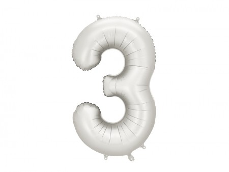 Ballon mylar Chiffre ''3''...