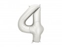 Ballon mylar Chiffre ''4'' - 86cm - argent