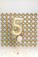 Ballon mylar Chiffre '5' - 86cm - or