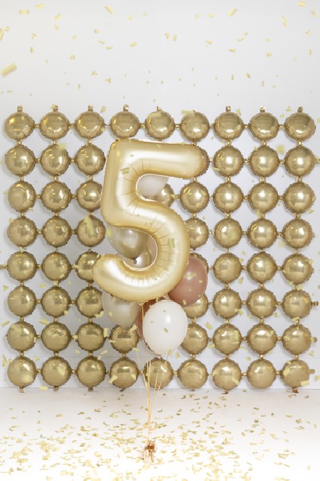 Ballon mylar Chiffre '5' -...