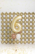 Ballon mylar Chiffre '6' - 86cm - or