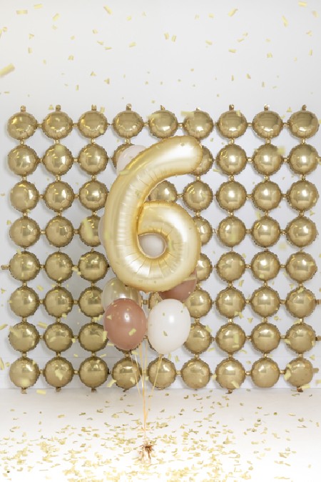 Ballon mylar Chiffre '6' -...