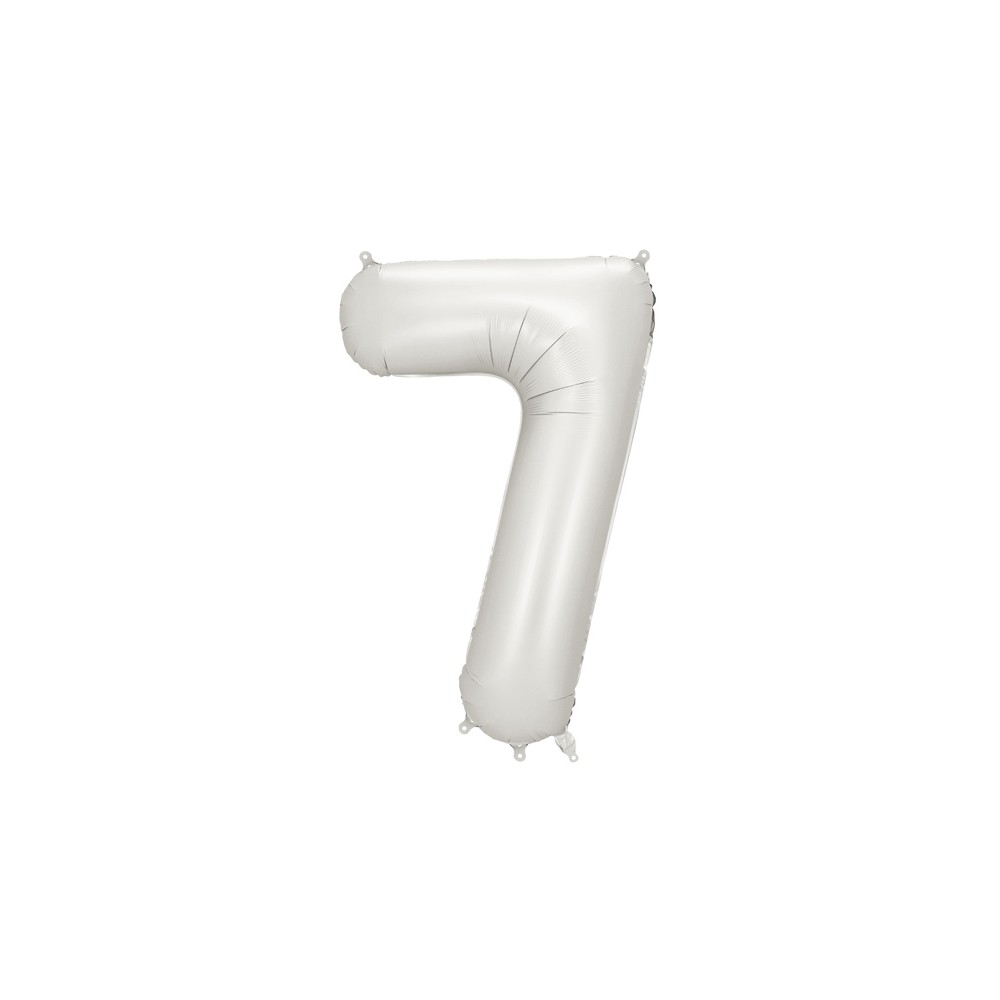 Ballon mylar Chiffre ''7'' - 86cm - argent