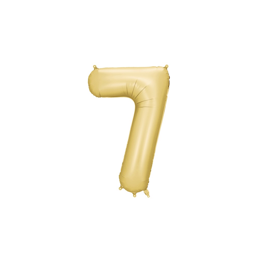 Ballon mylar Chiffre '7' - 86cm - or