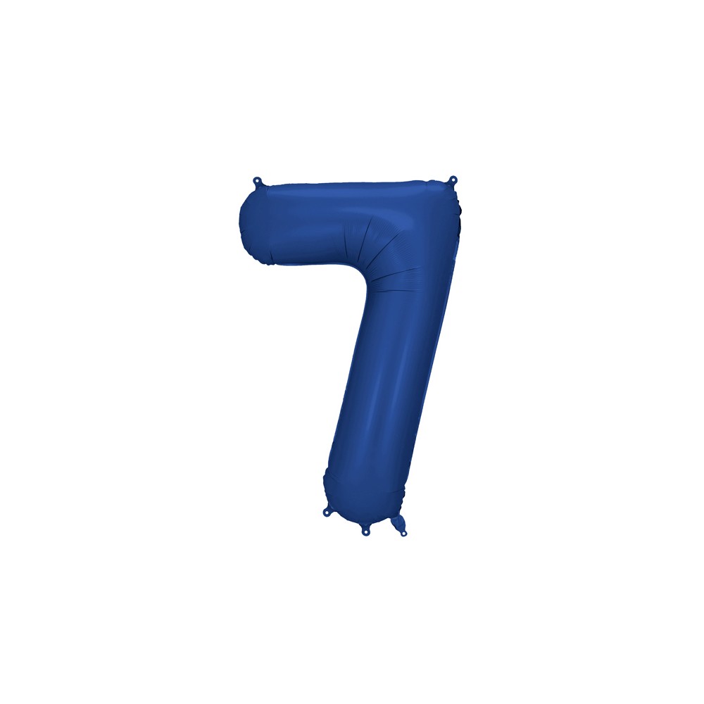 Ballon mylar Chiffre '7' - 86cm - marine