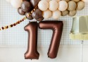 Ballon mylar Chiffre '7' - 86cm - moka