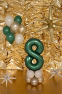 Ballon mylar Chiffre ''8'' - 86cm - Vert bouteille