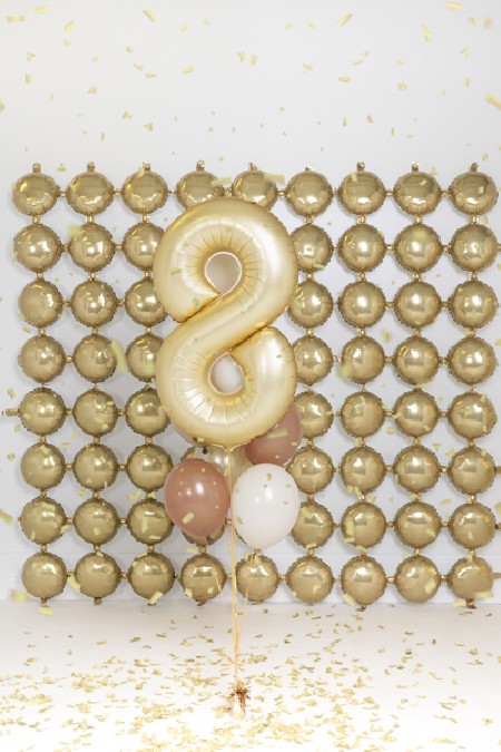 Ballon mylar Chiffre '8' -...