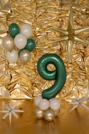 Ballon mylar Chiffre ''9'' - 86cm - Vert bouteille