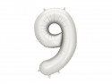 Ballon mylar Chiffre ''9'' - 86cm - argent
