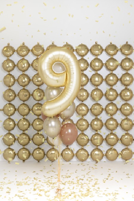 Ballon mylar Chiffre '9' -...