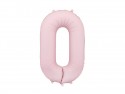 Ballon mylar Chiffre ''0'' - 86cm - rose clair