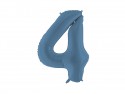 Ballon mylar Chiffre '4' - 86cm - marine