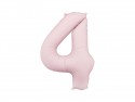Ballon mylar Chiffre '4' - 86cm - rose clair