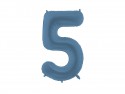 Ballon mylar Chiffre '5' - 86cm - marine