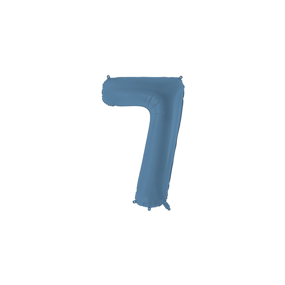 Ballon mylar Chiffre '7' - 86cm - marine