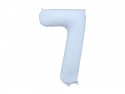 Ballon mylar Chiffre '7' - 86cm - bleu brumeux