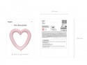 Ballon mylar Cadre photo coeur - rose vif