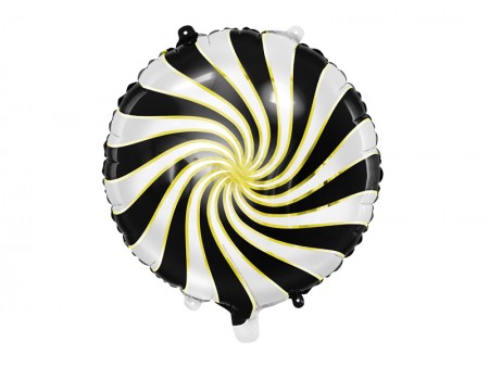 Ballon en mylar Bonbon - noir