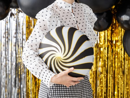 Ballon en mylar Bonbon - noir