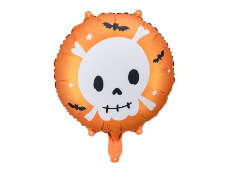 Ballon mylar rond Crâne