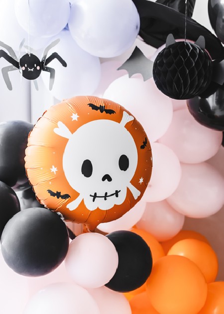 Ballon mylar rond Crâne