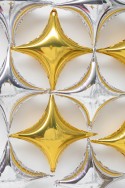 Ballon en mylar étoile a 4 branches - or