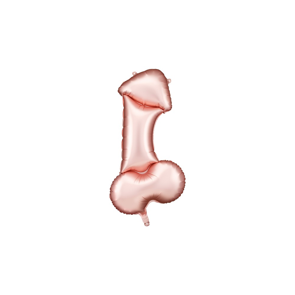 Ballon mylar Pénis - or rose