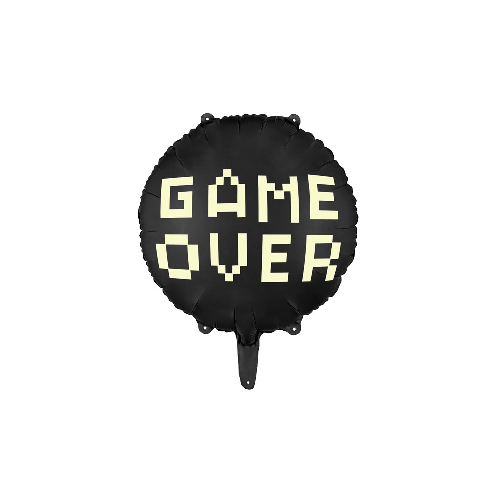Ballon mylar Game over - noir