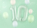 Ballon mylar Chiffre ''0'' - 72cm - vert