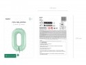Ballon mylar Chiffre ''0'' - 72cm - vert