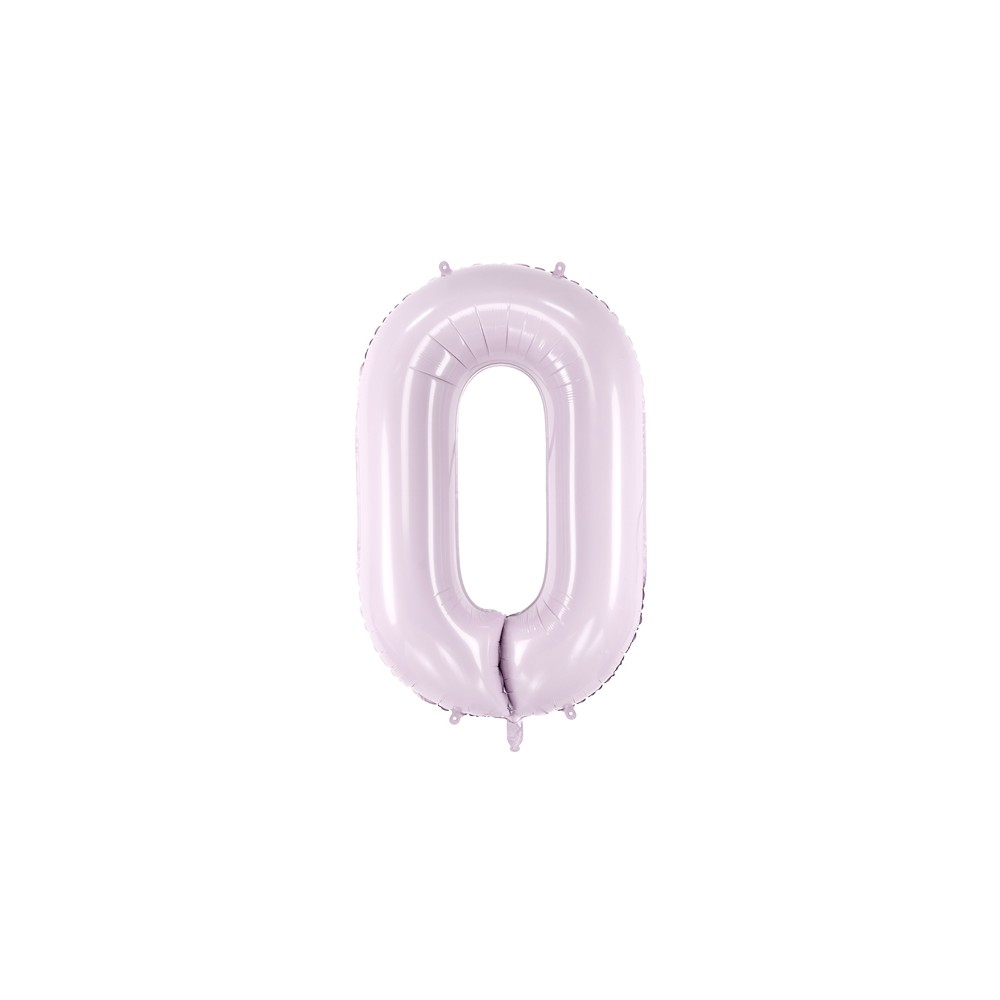 Ballon mylar Chiffre ''0'' - 72cm - mauve