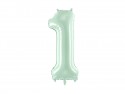 Ballon mylar Chiffre ''1'' - 72cm - vert
