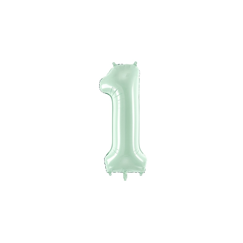 Ballon mylar Chiffre ''1'' - 72cm - vert