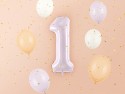 Ballon mylar Chiffre ''1'' - 72cm - mauve