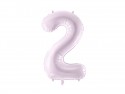 Ballon mylar Chiffre ''2'' - 72cm - mauve