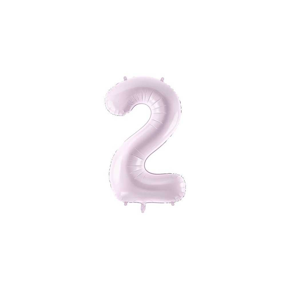Ballon mylar Chiffre ''2'' - 72cm - mauve